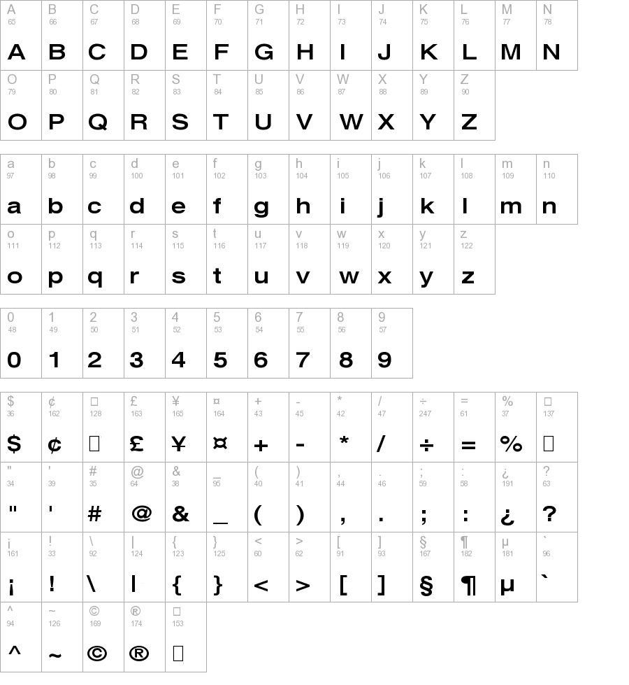 Xerox Sans Serif Wide