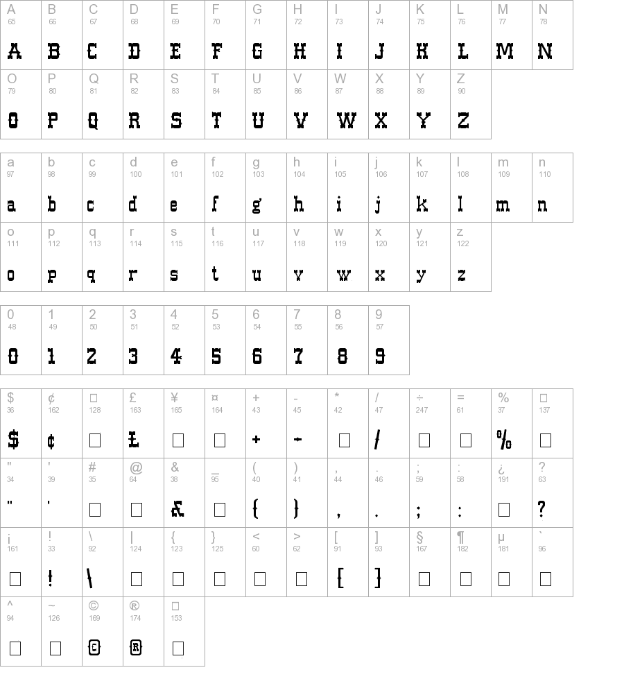gabriola normal western font generator