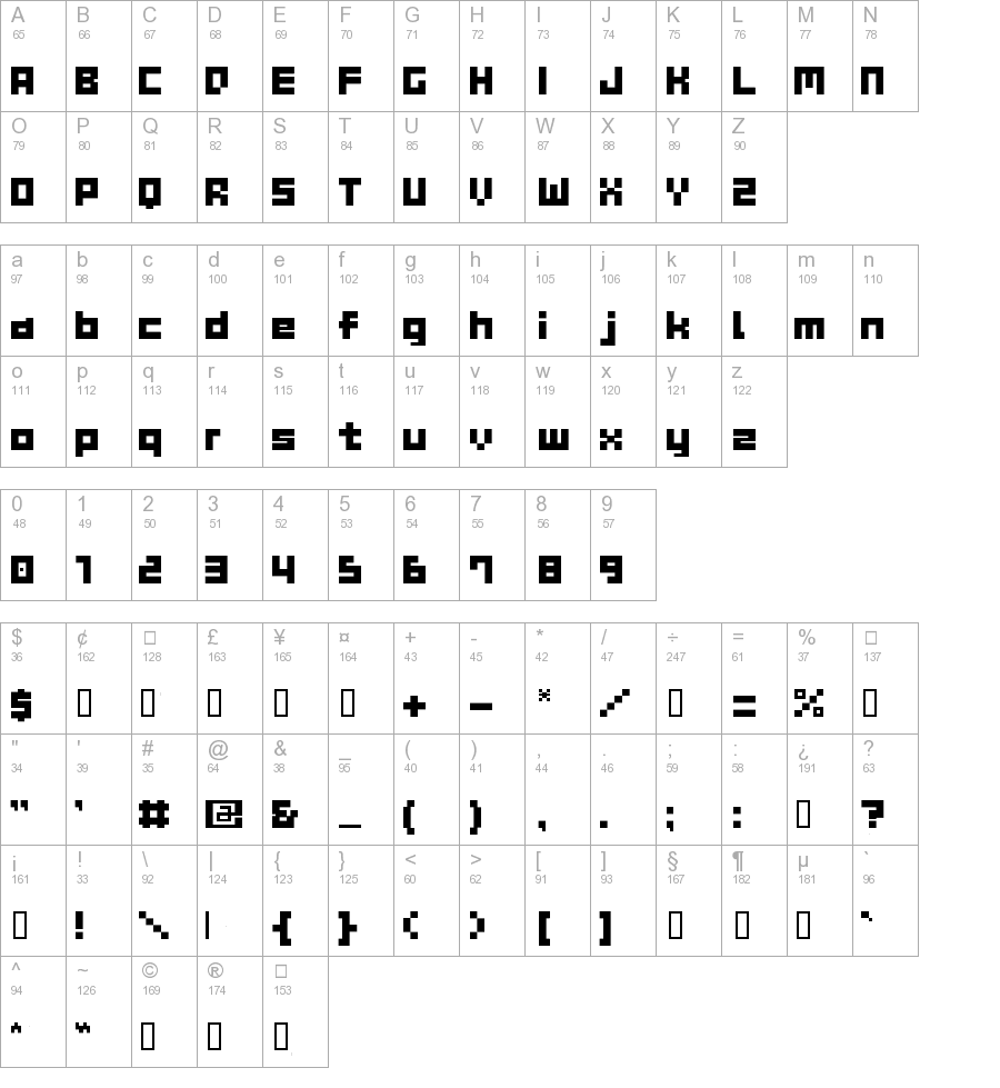 GAU_font_cube_B