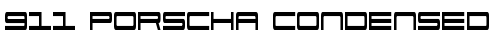 911 Porscha Condensed Condensed truetype шрифт