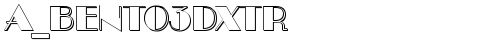 a_Bento3Dxtr Regular free truetype font
