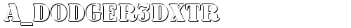 a_Dodger3Dxtr Bold truetype font