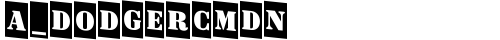 a_DodgerCmDn Regular free truetype font