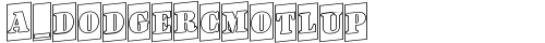 a_DodgerCmOtlUp Regular truetype шрифт