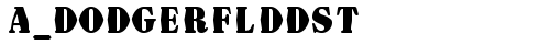 a_DodgerFldDst Bold truetype шрифт