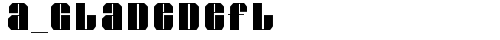 a_GladeDefl Regular TrueType-Schriftart