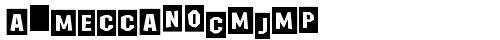 a_MeccanoCmJmp Regular free truetype font