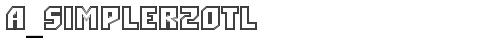 a_Simpler2Otl Bold truetype шрифт