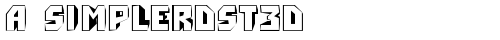 a_SimplerDst3D Regular truetype шрифт