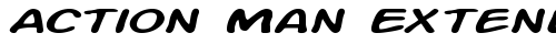 Action Man Extended Italic free truetype font