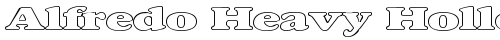 Alfredo Heavy Hollow Expanded Regular free truetype font