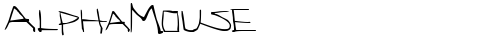 AlphaMouse Regular truetype шрифт
