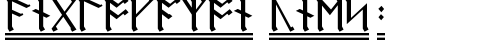 AngloSaxon Runes-2 Regular free truetype font