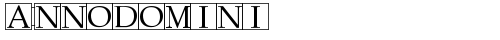 Annodomini Regular font TrueType