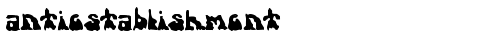 antiestablishment Regular truetype шрифт