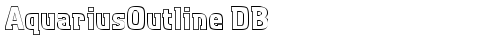 AquariusOutline DB Regular truetype font