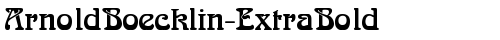 ArnoldBoecklin-ExtraBold Regular free truetype font