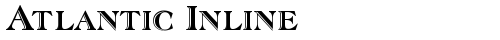 Atlantic Inline Regular free truetype font