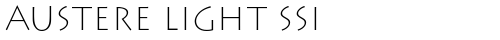 Austere Light SSi Extra Light Truetype-Schriftart kostenlos