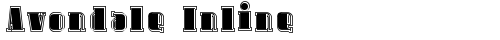 Avondale Inline Regular free truetype font