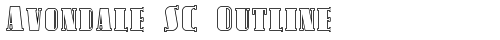 Avondale SC Outline Regular free truetype font