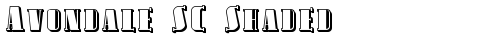 Avondale SC Shaded Regular free truetype font