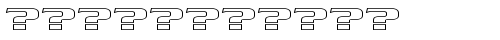 B5 HOLLOW Regular truetype font