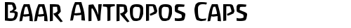 Baar Antropos Caps Regular Truetype-Schriftart kostenlos