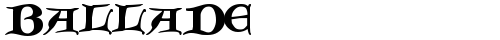 Ballade Regular font TrueType