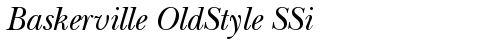 Baskerville OldStyle SSi Normal TrueType-Schriftart