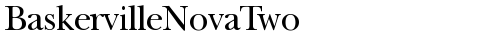 BaskervilleNovaTwo Regular truetype шрифт