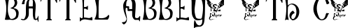 Battel Abbey, 8th c. Regular font TrueType