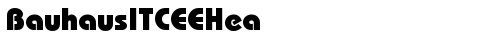 BauhausITCEEHea Regular truetype font