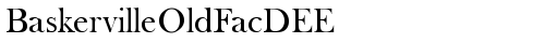 BaskervilleOldFacDEE Regular font TrueType