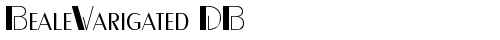 BealeVarigated DB Regular free truetype font