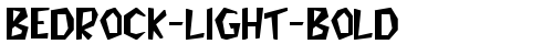 Bedrock-Light-Bold Regular TrueType-Schriftart