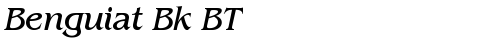 Benguiat Bk BT Italic Truetype-Schriftart kostenlos