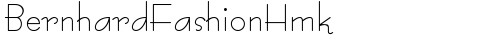 BernhardFashionHmk Regular font TrueType