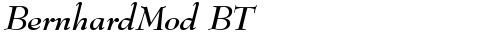 BernhardMod BT Bold Italic free truetype font