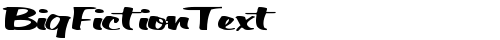 BigFictionText Regular truetype fuente gratuito