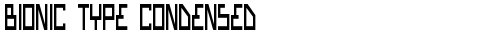 Bionic Type Condensed Condensed free truetype font