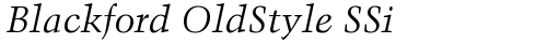 Blackford OldStyle SSi Normal truetype font