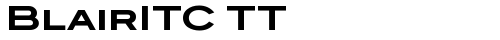 BlairITC TT Bold free truetype font