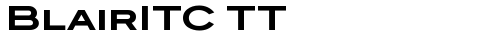 BlairITC TT Bold font TrueType