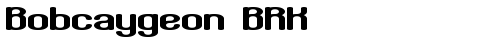 Bobcaygeon BRK Normal free truetype font