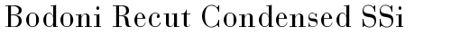 Bodoni Recut Condensed SSi Condensed Truetype-Schriftart kostenlos