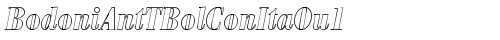 BodoniAntTBolConItaOu1 Regular font TrueType