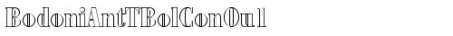 BodoniAntTBolConOu1 Regular truetype font