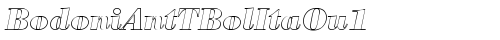 BodoniAntTBolItaOu1 Regular truetype font