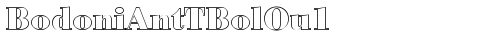 BodoniAntTBolOu1 Regular truetype font